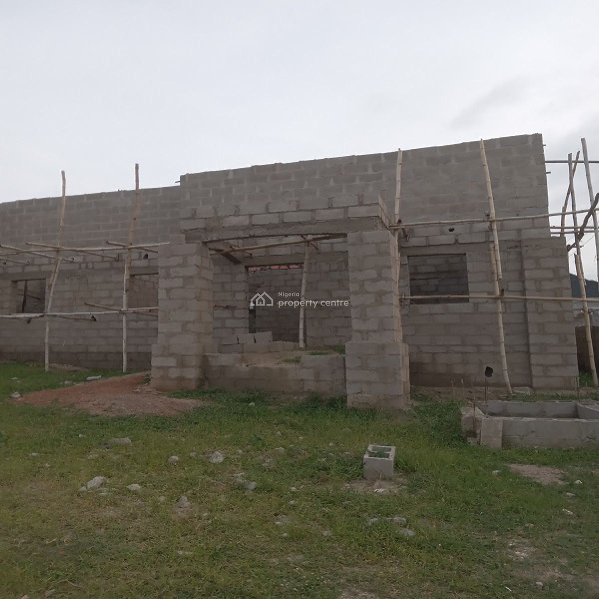 Tastefull Twin 2 Bedrooms Bungalow Carcass, Masaka District, Keffi, Nasarawa, House for Sale