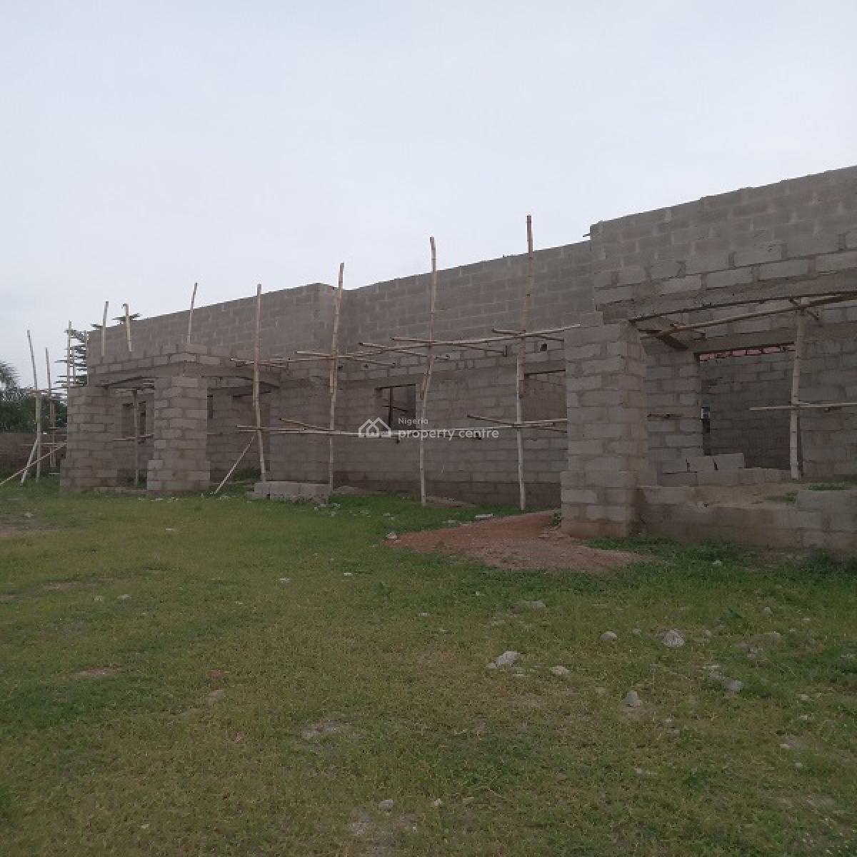 Tastefull Twin 2 Bedrooms Bungalow Carcass, Masaka District, Keffi, Nasarawa, House for Sale