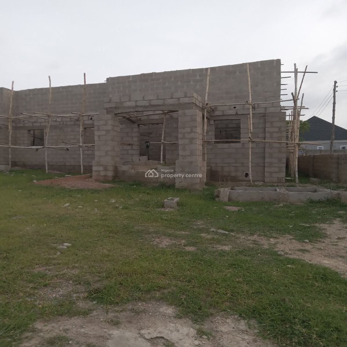 Tastefull Twin 2 Bedrooms Bungalow Carcass, Masaka District, Keffi, Nasarawa, House for Sale