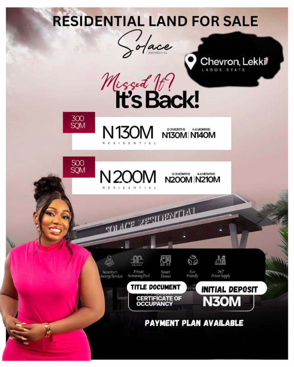 Premium Residential Land in a Great Neighborhood, Gracefield Island Chevron Drive, Behind Northern Forshore Lekki Lagos, Lekki, Lagos, Residential Land for Sale
