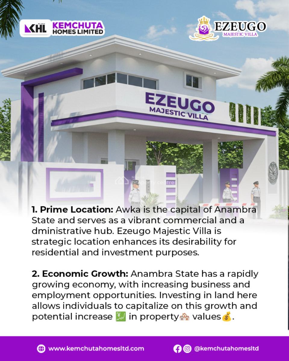 Your Dream Home Is Just an Inspection Away! Call for Discount, Very Close to Airport, Nteje Town, Awka, Anambra, Residential Land for Sale