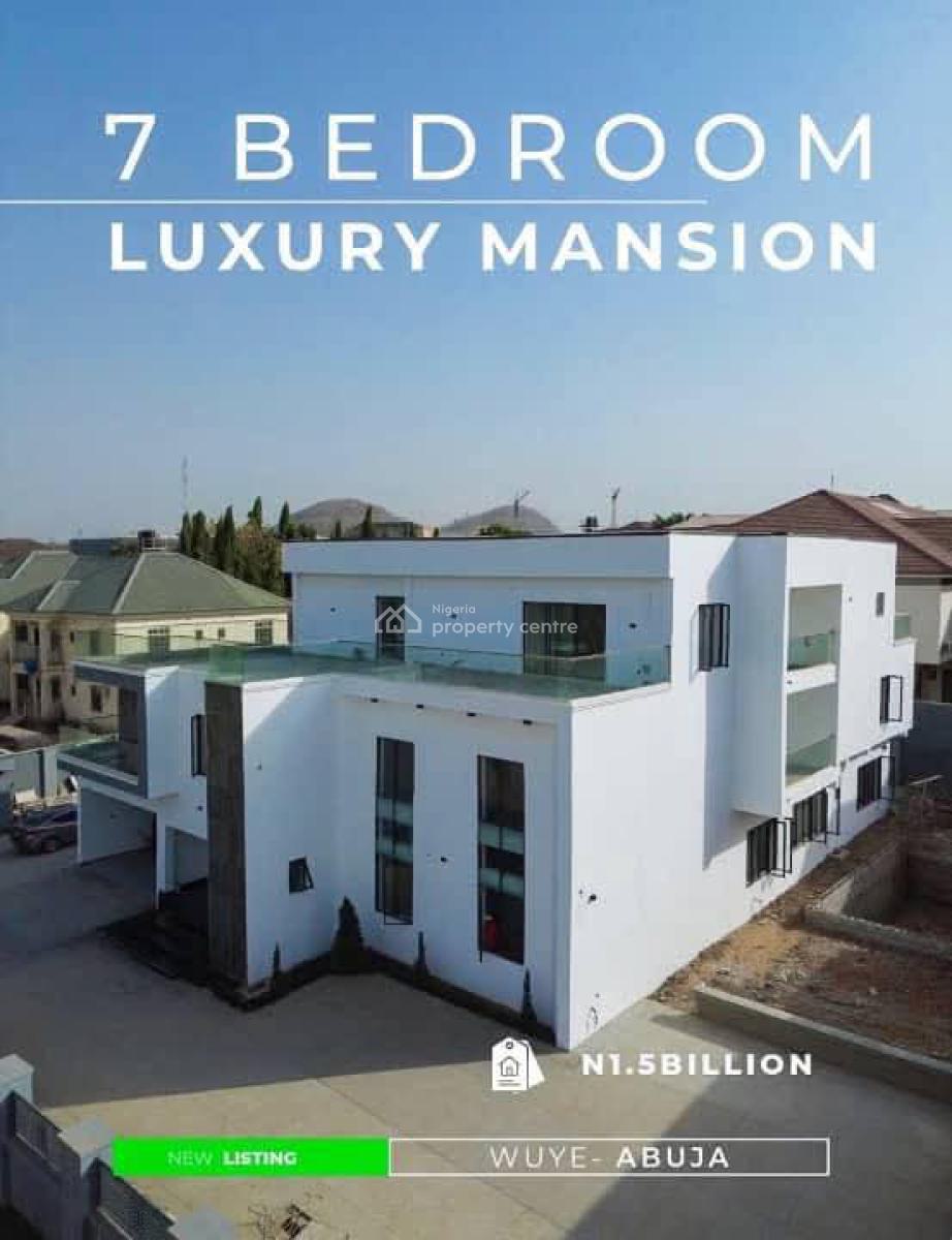 Exquisite 7 Bedroom Smart Home All Room Ensuite with Bq, Wuye Abuja, Central Area Phase 2, Abuja, Detached Duplex for Sale