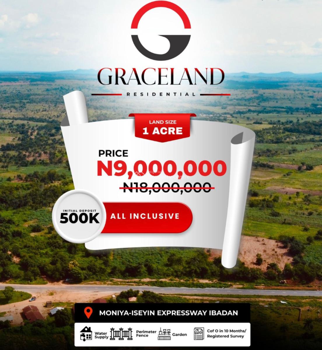 Grace Land, Directly Facing Moniya Expressway, Ibadan, Oyo, Residential Land for Sale