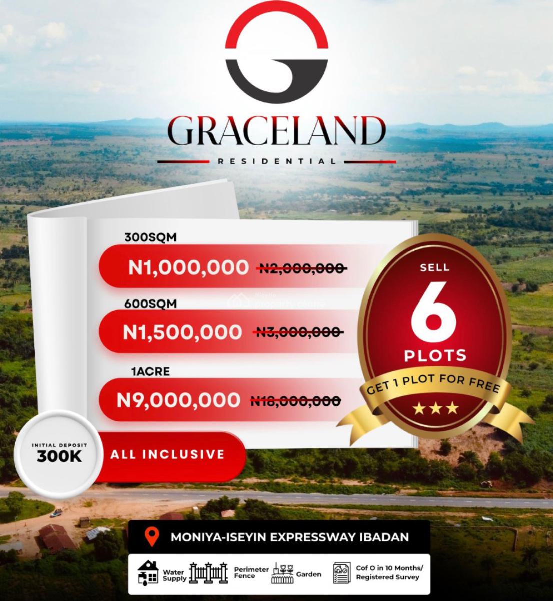 Grace Land, Directly Facing Moniya Expressway, Ibadan, Oyo, Residential Land for Sale