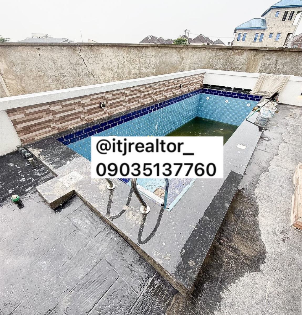 Modern 5 Bedroom Detached Duplex with Swimming Pool and Cinema, Chevron, Lekki, Lagos, Detached Duplex for Sale