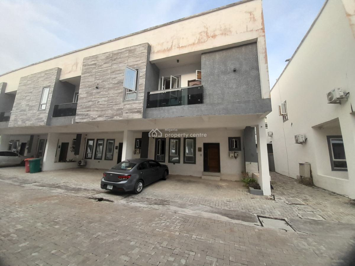 3 Bedroom Terrace Duplex Solar Powered Home for The Family with a Pool, Citadel Views Estate Mins to Novare Mall Gated Family Home By Lbs, Sangotedo, Ajah, Lagos, Terraced Duplex for Sale