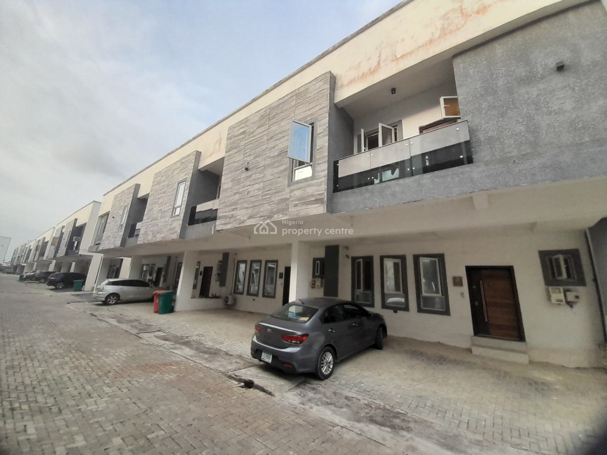 3 Bedroom Terrace Duplex Solar Powered Home for The Family with a Pool, Citadel Views Estate Mins to Novare Mall Gated Family Home By Lbs, Sangotedo, Ajah, Lagos, Terraced Duplex for Sale
