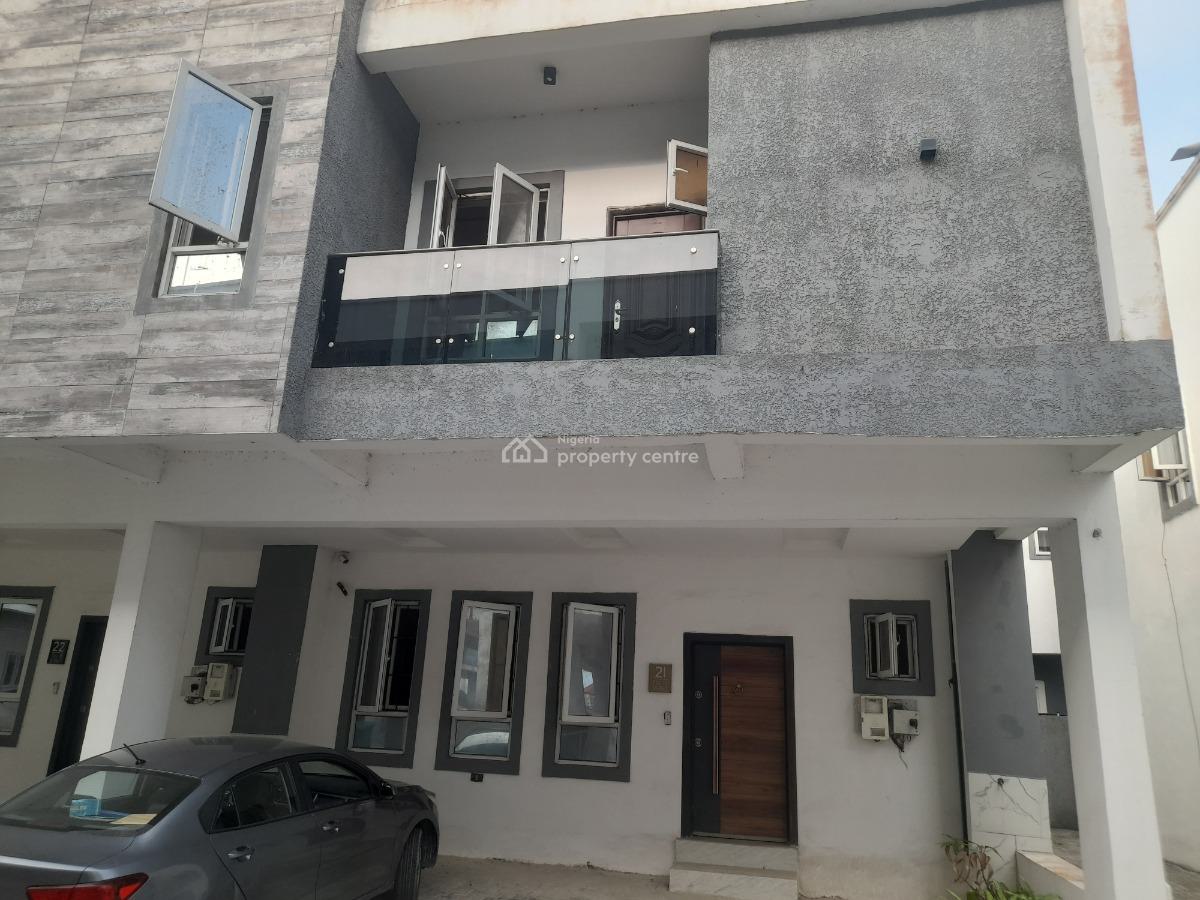 3 Bedroom Terrace Duplex Solar Powered Home for The Family with a Pool, Citadel Views Estate Mins to Novare Mall Gated Family Home By Lbs, Sangotedo, Ajah, Lagos, Terraced Duplex for Sale