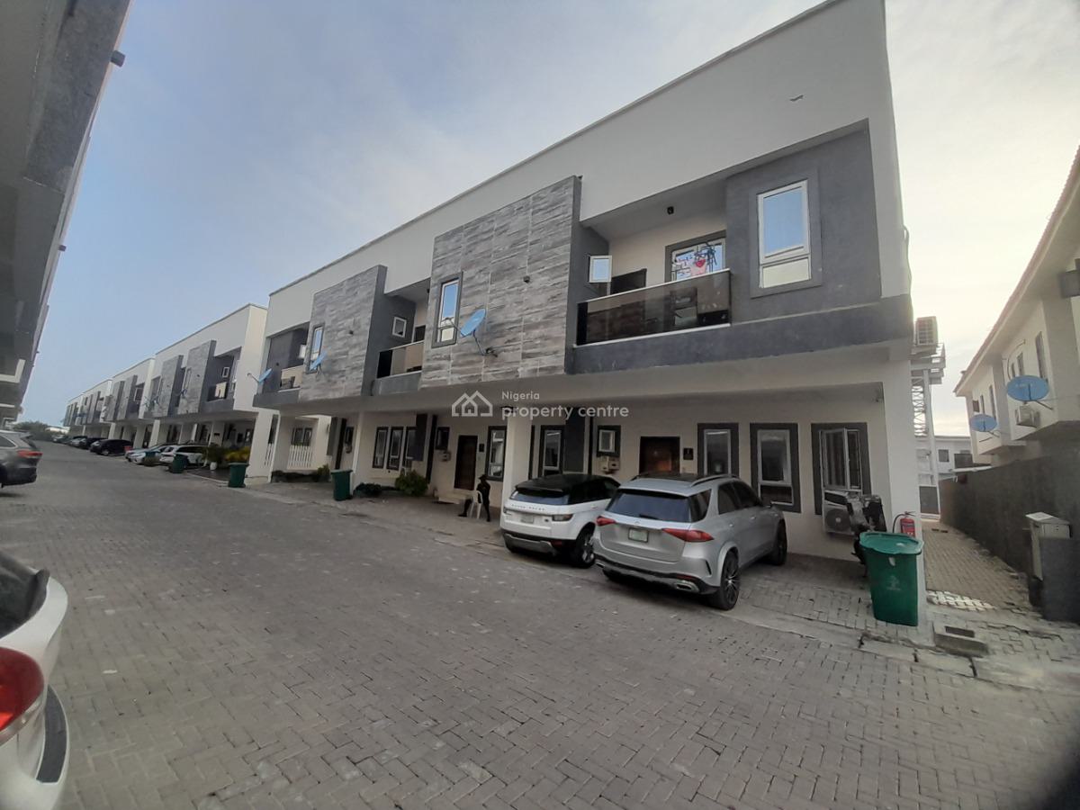 3 Bedroom Terrace Duplex Solar Powered Home for The Family with a Pool, Citadel Views Estate Mins to Novare Mall Gated Family Home By Lbs, Sangotedo, Ajah, Lagos, Terraced Duplex for Sale
