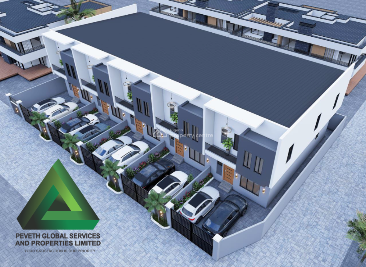 Awoof 4 Bedroom Terrace Duplex with Bq Private Compound, Ikota, Lekki, Lagos, Terraced Duplex for Sale