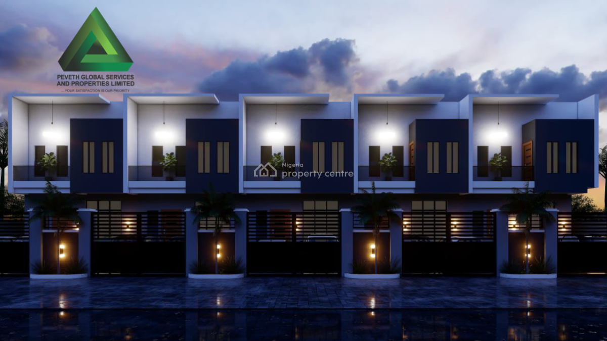 Awoof 4 Bedroom Terrace Duplex with Bq Private Compound, Ikota, Lekki, Lagos, Terraced Duplex for Sale