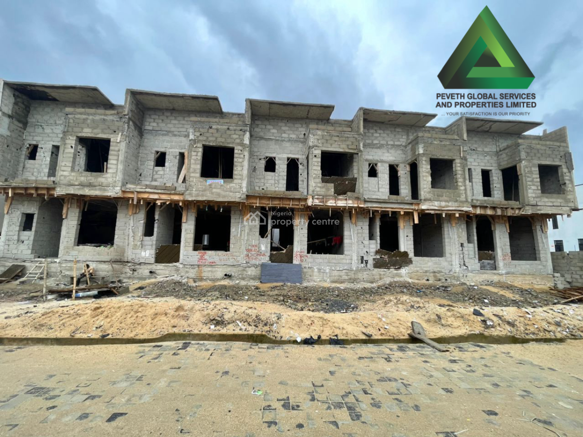 Awoof 4 Bedroom Terrace Duplex with Bq Private Compound, Ikota, Lekki, Lagos, Terraced Duplex for Sale