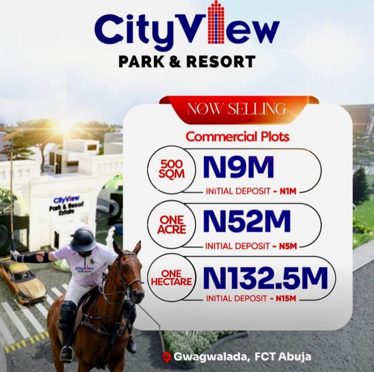 City Park, City View Park and Resort, C of O, Gwagwalada, Abuja, Residential Land for Sale