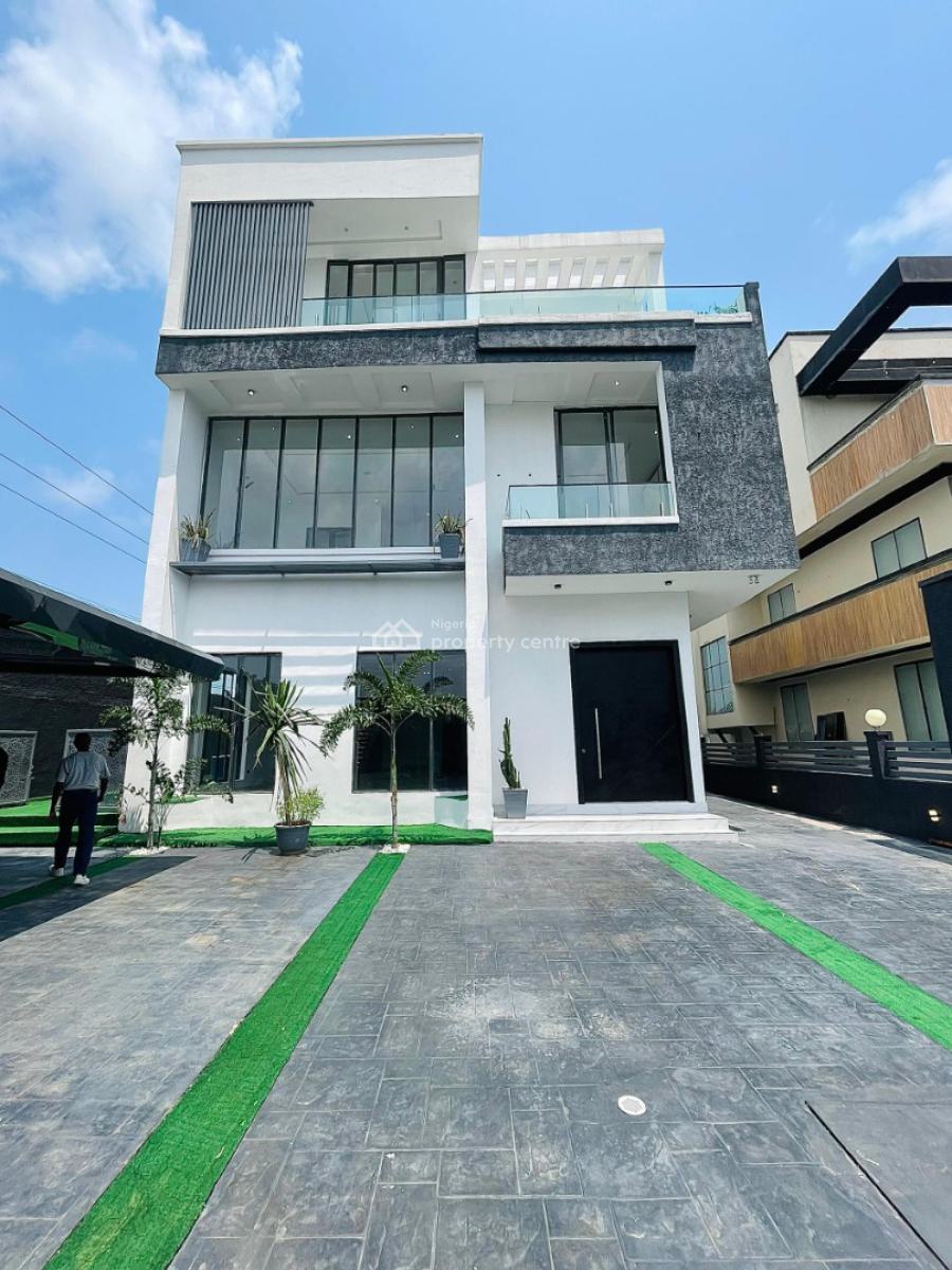Marvelously Carved Luxury 5 Bed Detached Duplex with Home Elevator, Osapa, Lekki, Lagos, Detached Duplex for Sale
