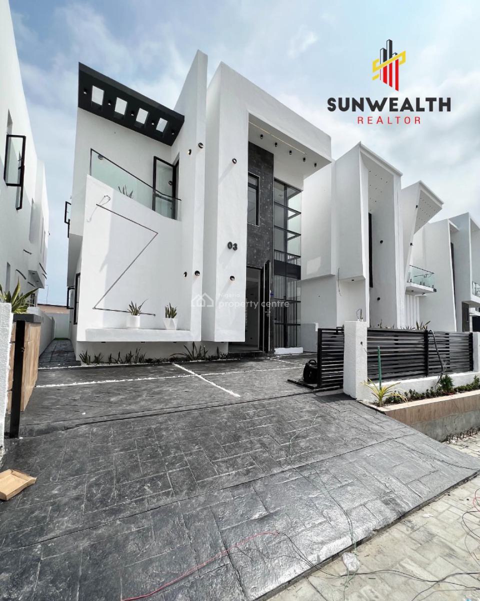 Contemporary 4 Bedroom Detached Duplex with Swimming Pool, Chevron, Lekki, Lagos, Detached Duplex for Sale