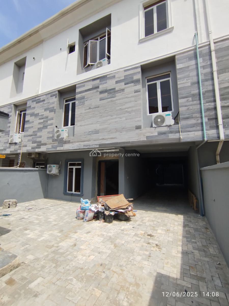 Renovated, Self Compound 4-bedroom Terrace with Bq, Acs, Gate House, Off Bisola Durosinmi Etti Dr, Lekki Phase 1, Lekki, Lagos, Semi-detached Duplex for Rent