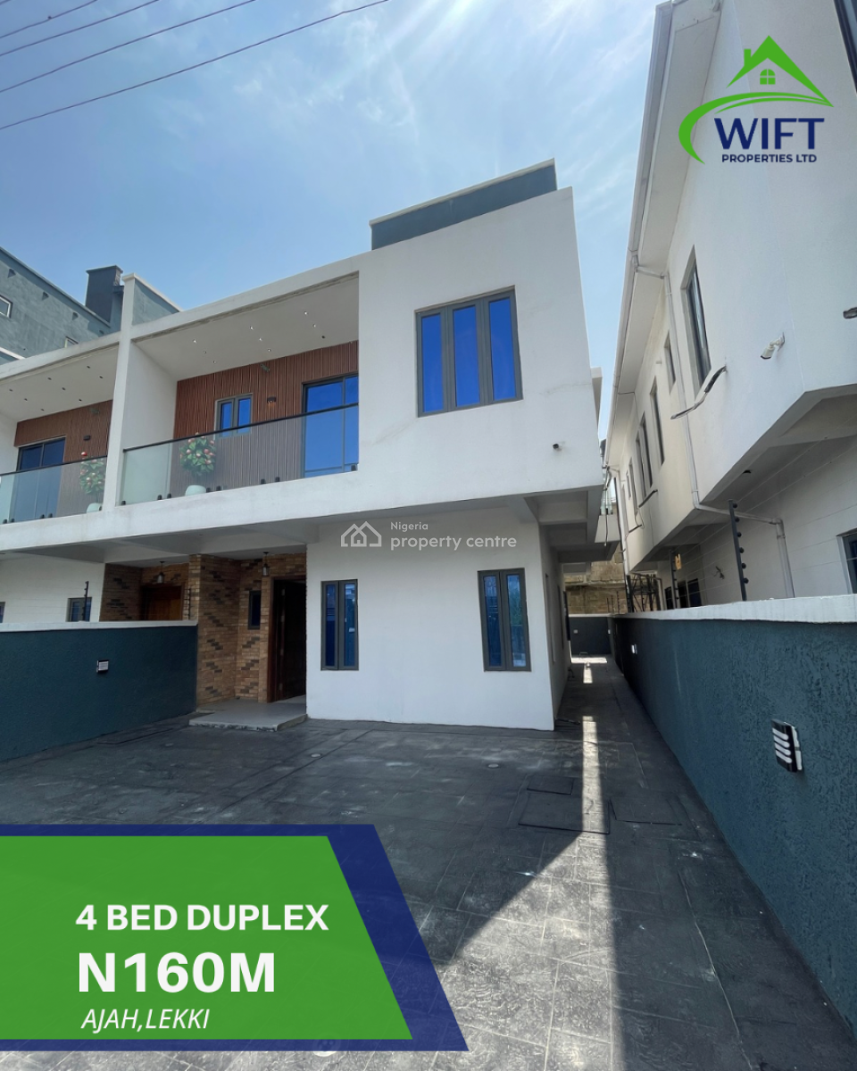 4 Bedroom Duplex, Ajah, Ajah, Lagos, Semi-detached Duplex for Sale