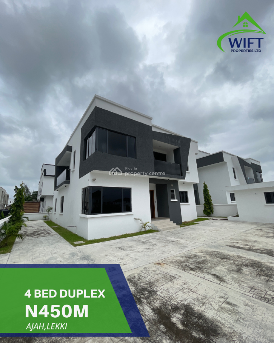 4 Bedroom Fully Detached Duplex, Ajah , Lekki, Ajah, Lagos, Detached Duplex for Sale