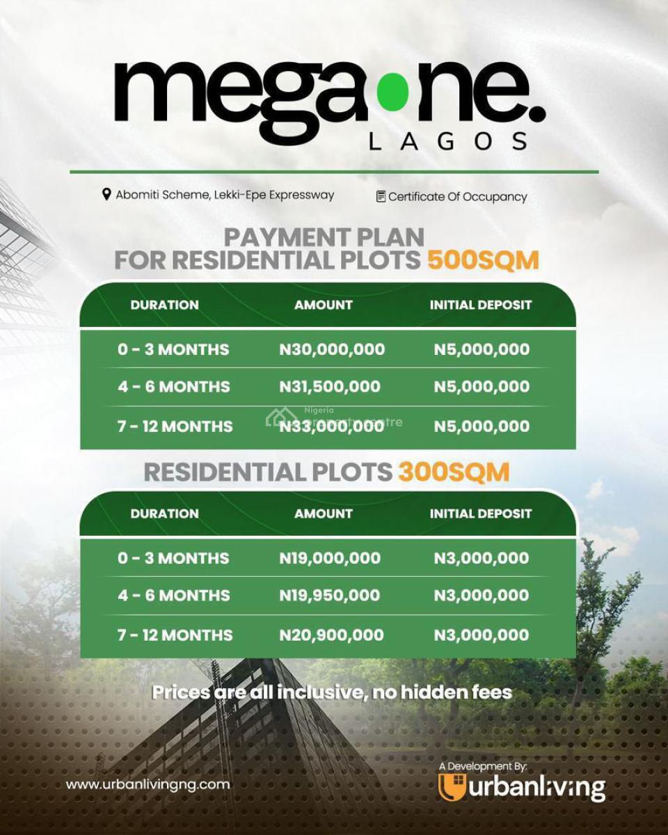 Mega One Lagos, Lekki-epe Expressway,, Ibeju Lekki, Lagos, Commercial Land for Sale