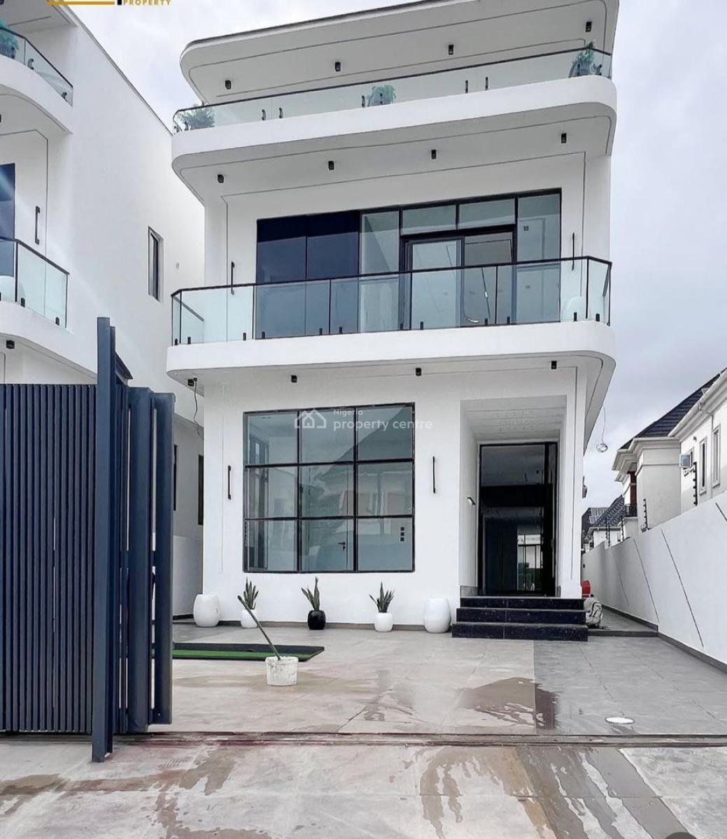 Contemporary 5  Bedroom Fully Detached  Duplex with Bq, Chevron, Lekki, Lagos, Detached Duplex for Sale