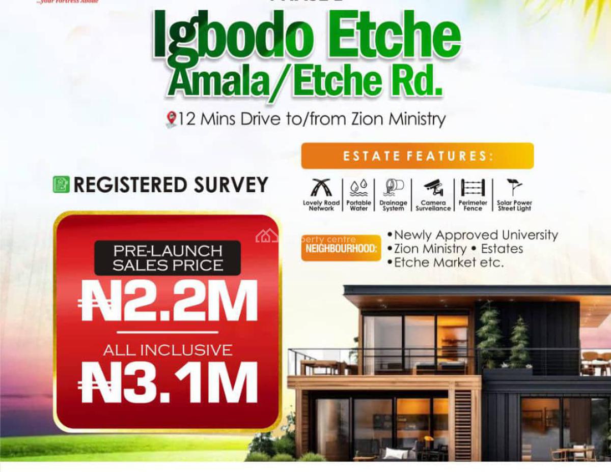 Mixed Use Land, * Fortune Garden Estate Phase 2*igbodo *, Etche, Rivers, Mixed-use Land for Sale