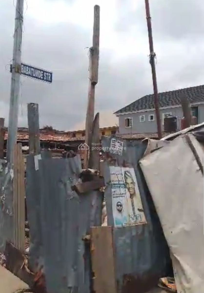 Cornerpiece Land Measuring 2 Plots (video Available on Request(, Ogunlana Street Off Ijesha Road, Surulere, Lagos, Mixed-use Land for Sale
