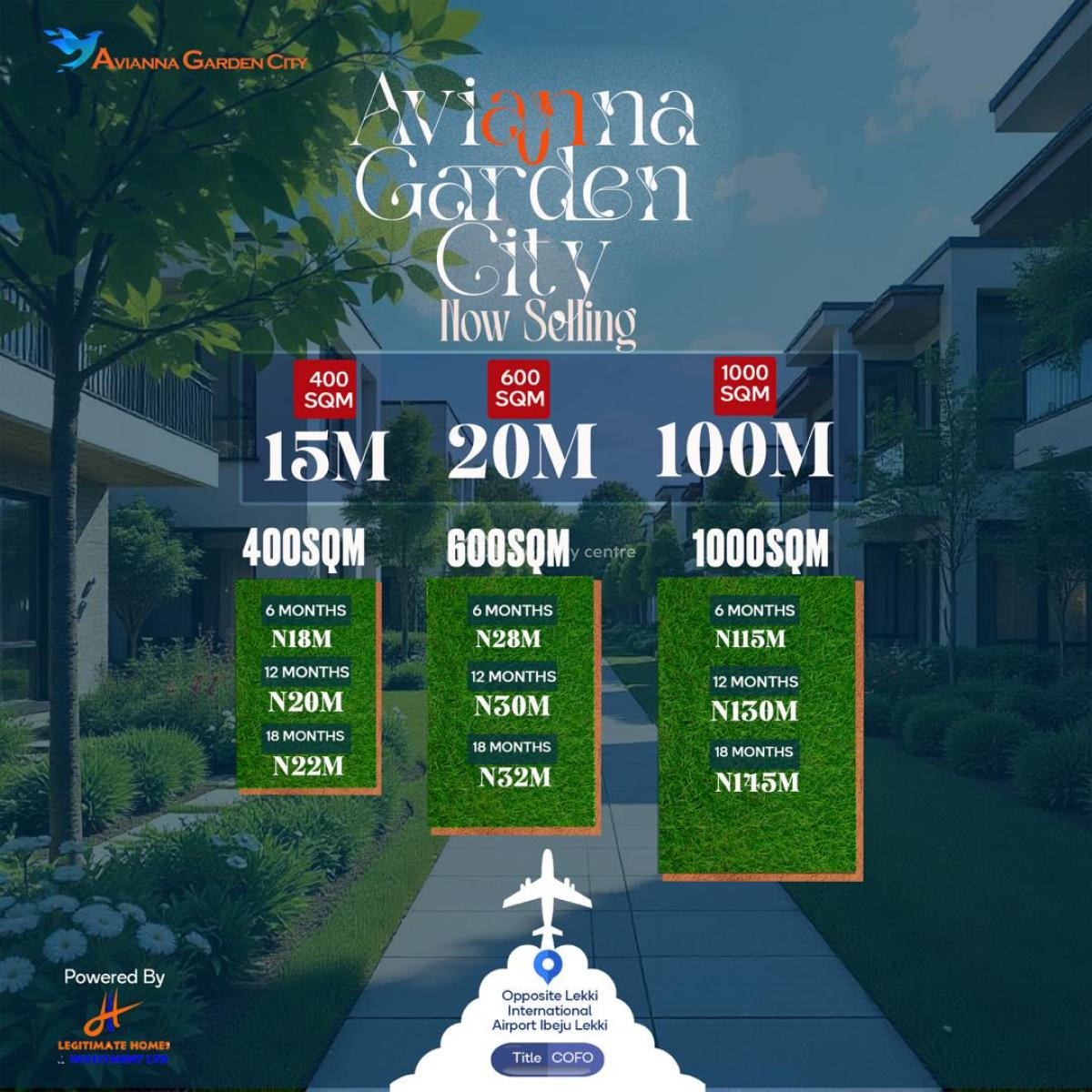 Avianna Garden City ( Beautiful Offer in a Very Developed Area), Ibeju Lekki, Lagos, Mixed-use Land for Sale