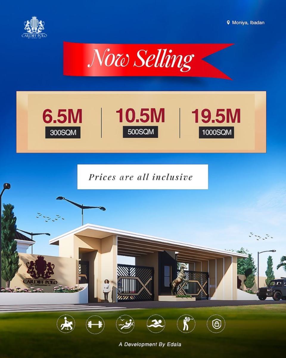 World Class Polo and Resort Estate with Top Facilities, Cardiff Polo and Resort Estate Close to The Train Station and Iita, Moniya, Ibadan, Oyo, Mixed-use Land for Sale