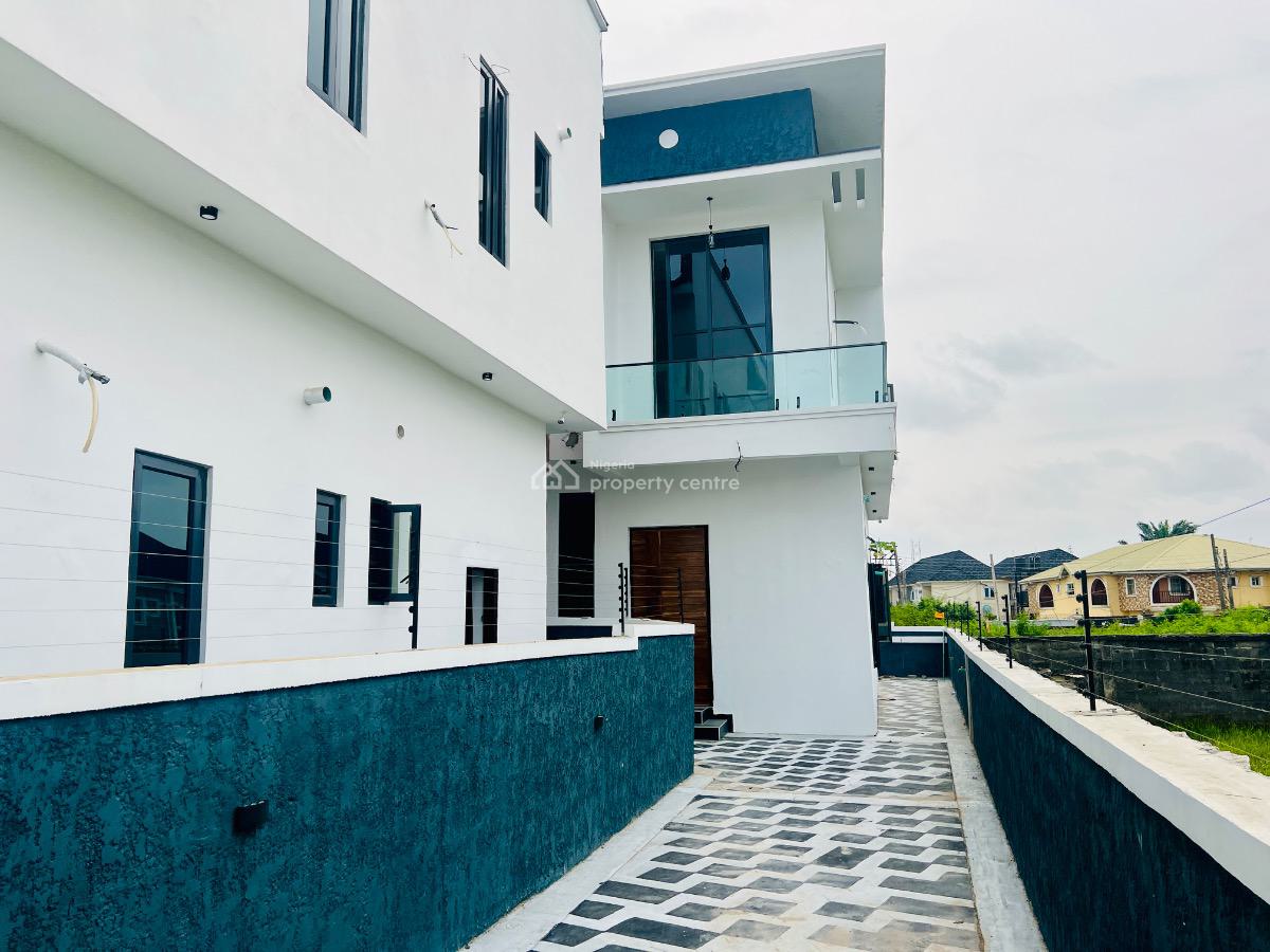 Newly Built 4 Bedroom Duplex in a Secure Estate, Sangotedo, Ajah, Lagos, Semi-detached Duplex for Sale