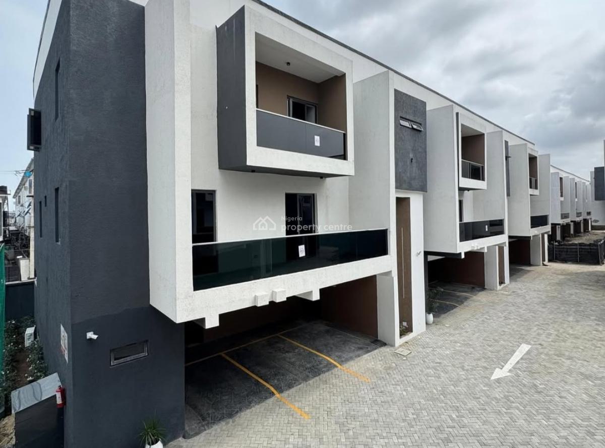 Newly Built and Serviced with 24/7 Power Supply 4 M Bedroom En-suite T, Ikate, Lekki, Lagos, Terraced Duplex for Rent
