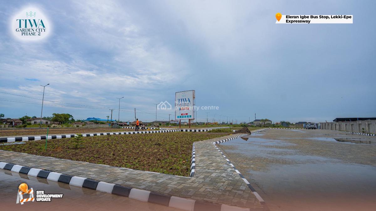100% Acres of Dry Land with C of O Title in a Strategic Location, Tiwa Garden Phase 2, Eleranigbe, Ibeju Lekki, Lagos, Mixed-use Land for Sale