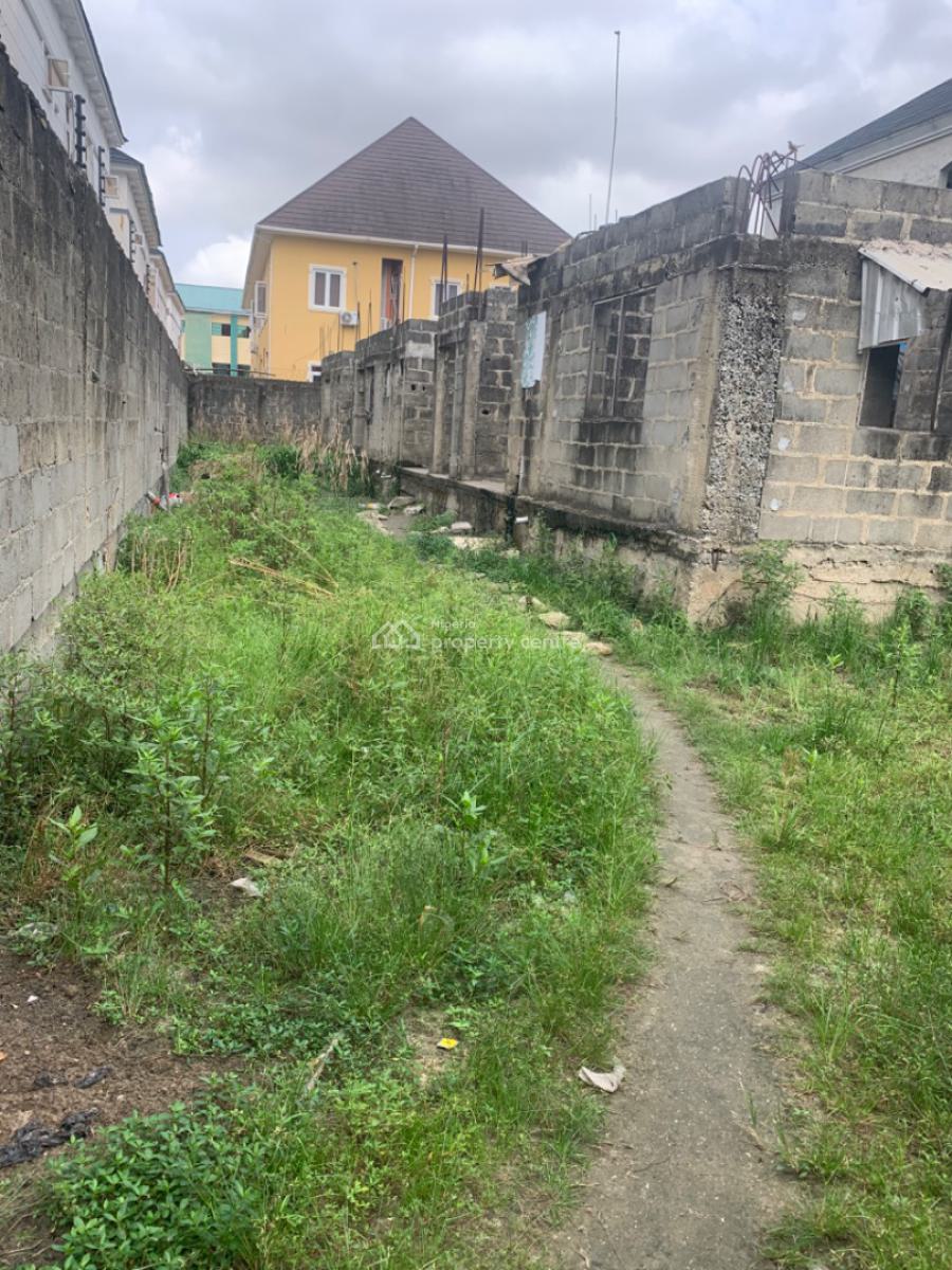 Dry Land with an Uncompleted Building Very Close to D Road, Mobil Road, Ilaje, Ajah, Lagos, Mixed-use Land for Sale