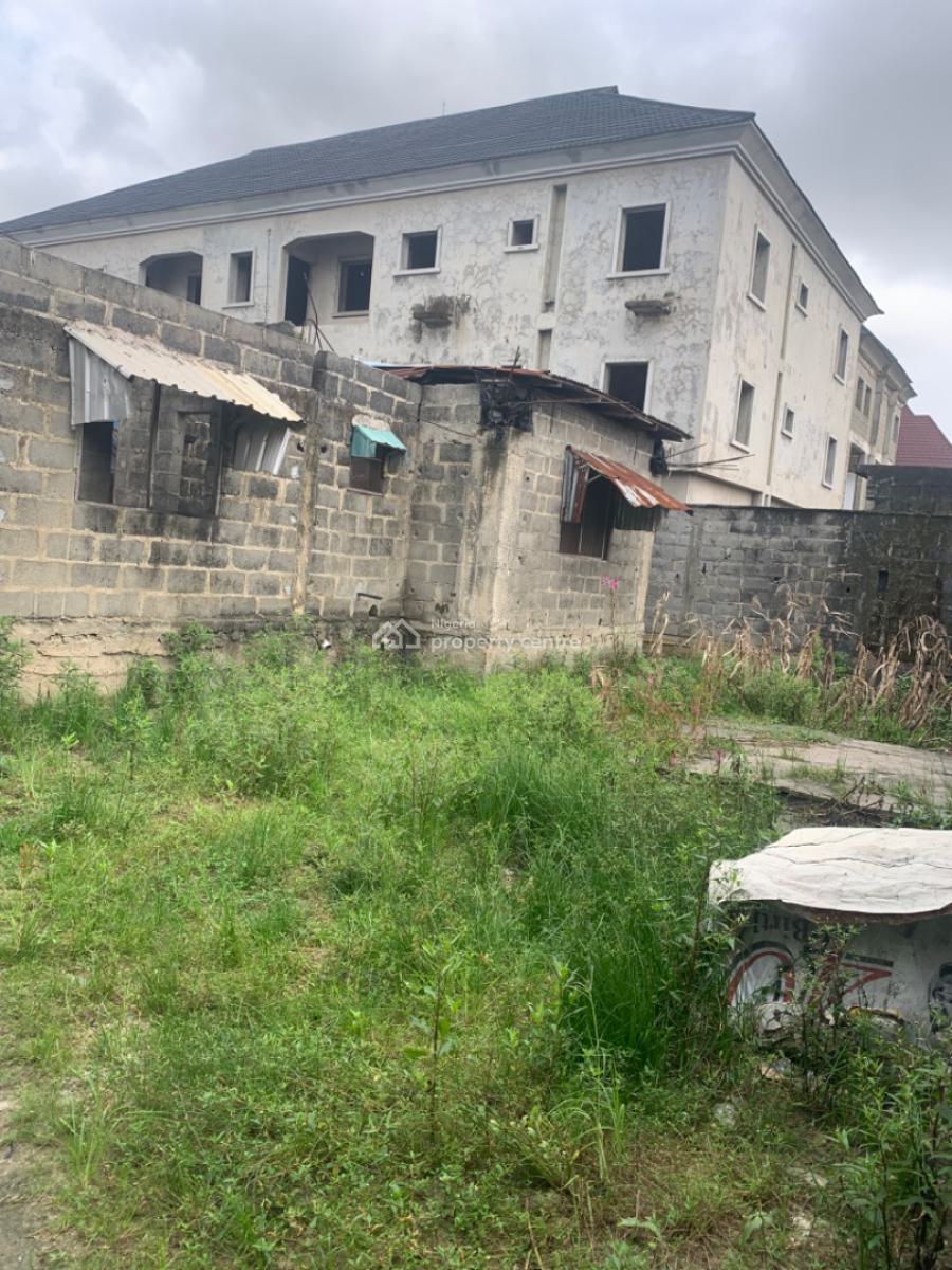 Dry Land with an Uncompleted Building Very Close to D Road, Mobil Road, Ilaje, Ajah, Lagos, Mixed-use Land for Sale