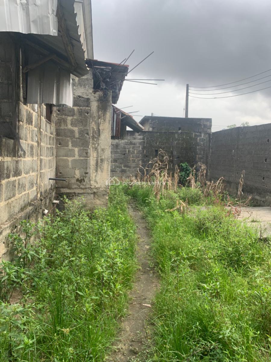 Dry Land with an Uncompleted Building Very Close to D Road, Mobil Road, Ilaje, Ajah, Lagos, Mixed-use Land for Sale