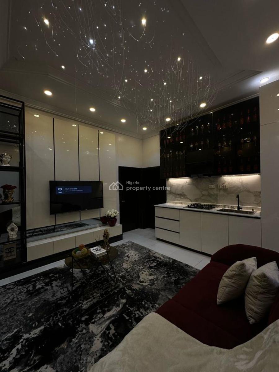 Tastefully Finished 1 Bedroom Apartment with Bathtub Beautifully Sculpted, Chevron, Lekki, Lagos, Mini Flat (room and Parlour) Short Let