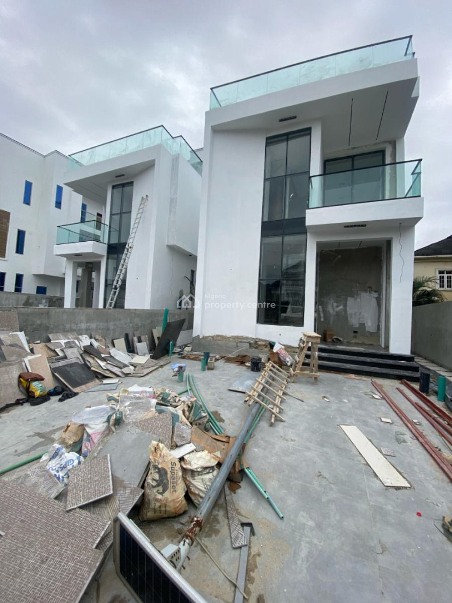 Spacious Newly Built 5 Bedroom House Fully Detached, Chevron, Lekki Lagos, Lekki, Lagos, Detached Duplex for Sale