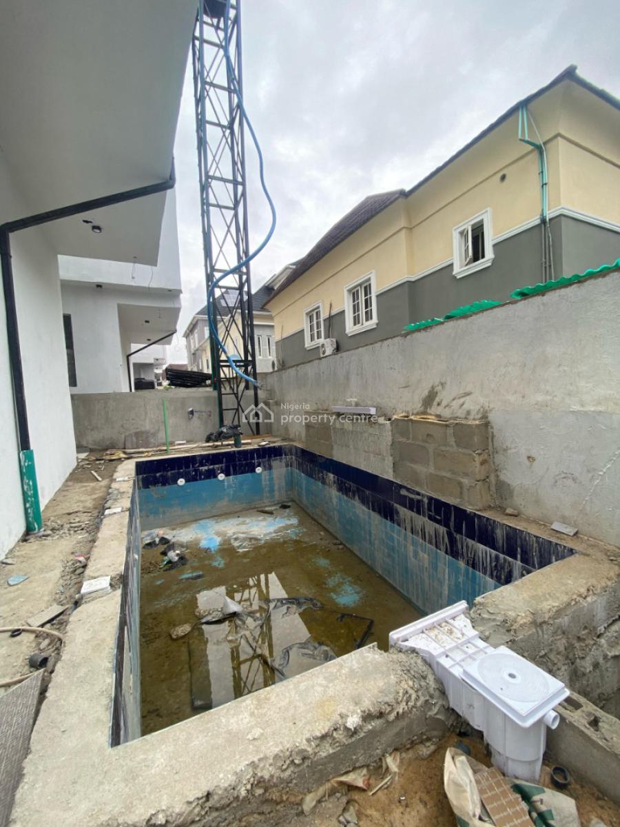 Spacious Newly Built 5 Bedroom House Fully Detached, Chevron, Lekki Lagos, Lekki, Lagos, Detached Duplex for Sale