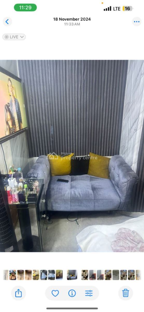 a Luxurious Standard Fully Furnished Mini Flat with 24 Hours Light and S, Paradise 3 Estate, Chevron Drive, Lekki, Lagos, Mini Flat (room and Parlour) for Rent