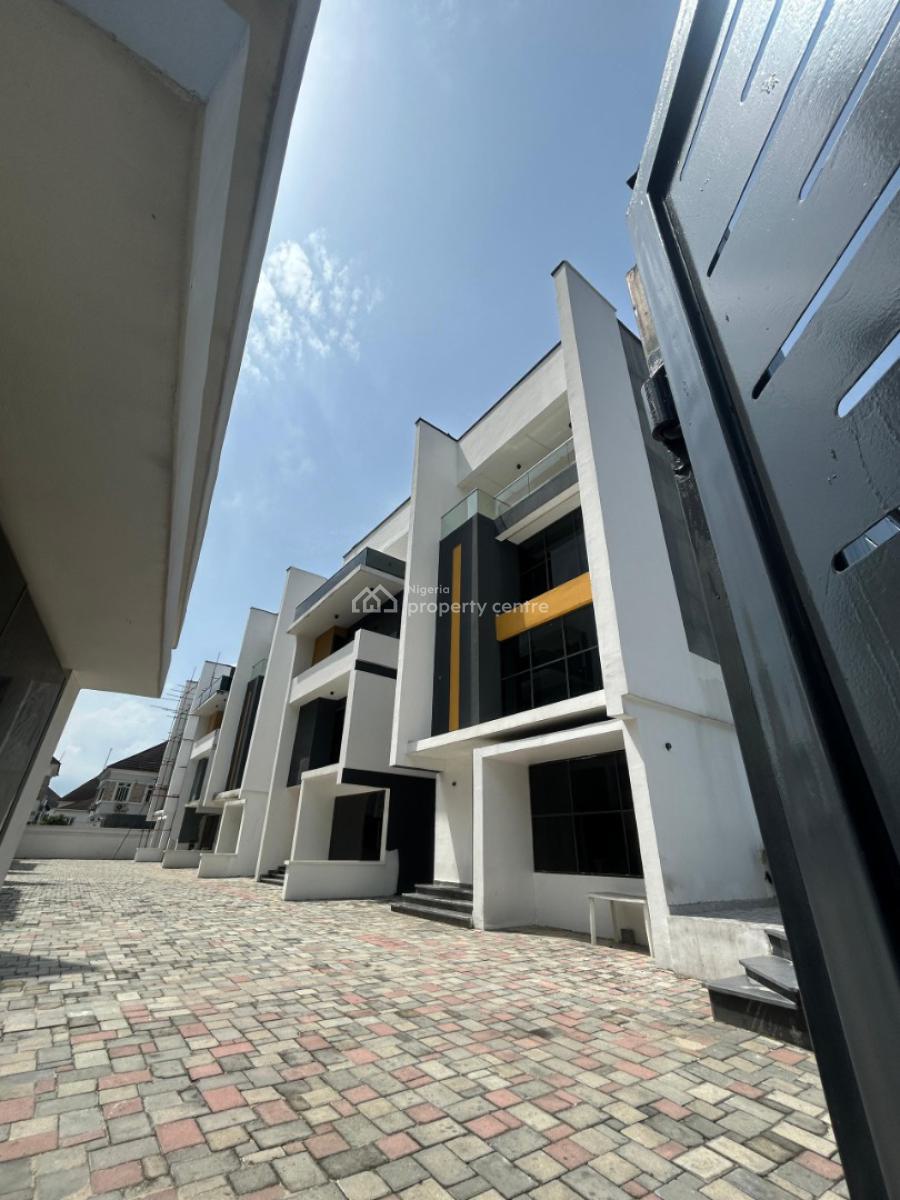 Spacious 4-bedroom Terrace Duplex Fully Serviced, Chevron, Lekki Lagos, Lekki, Lagos, Terraced Duplex for Sale