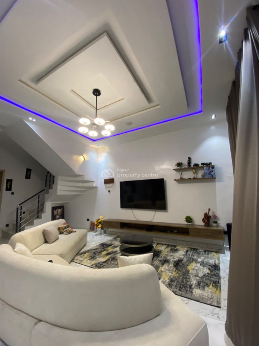 4bedroom Semi Detached Duplex with Bq, in a Well Secured Estate, Sangotedo, Ajah, Lagos, Detached Duplex for Sale