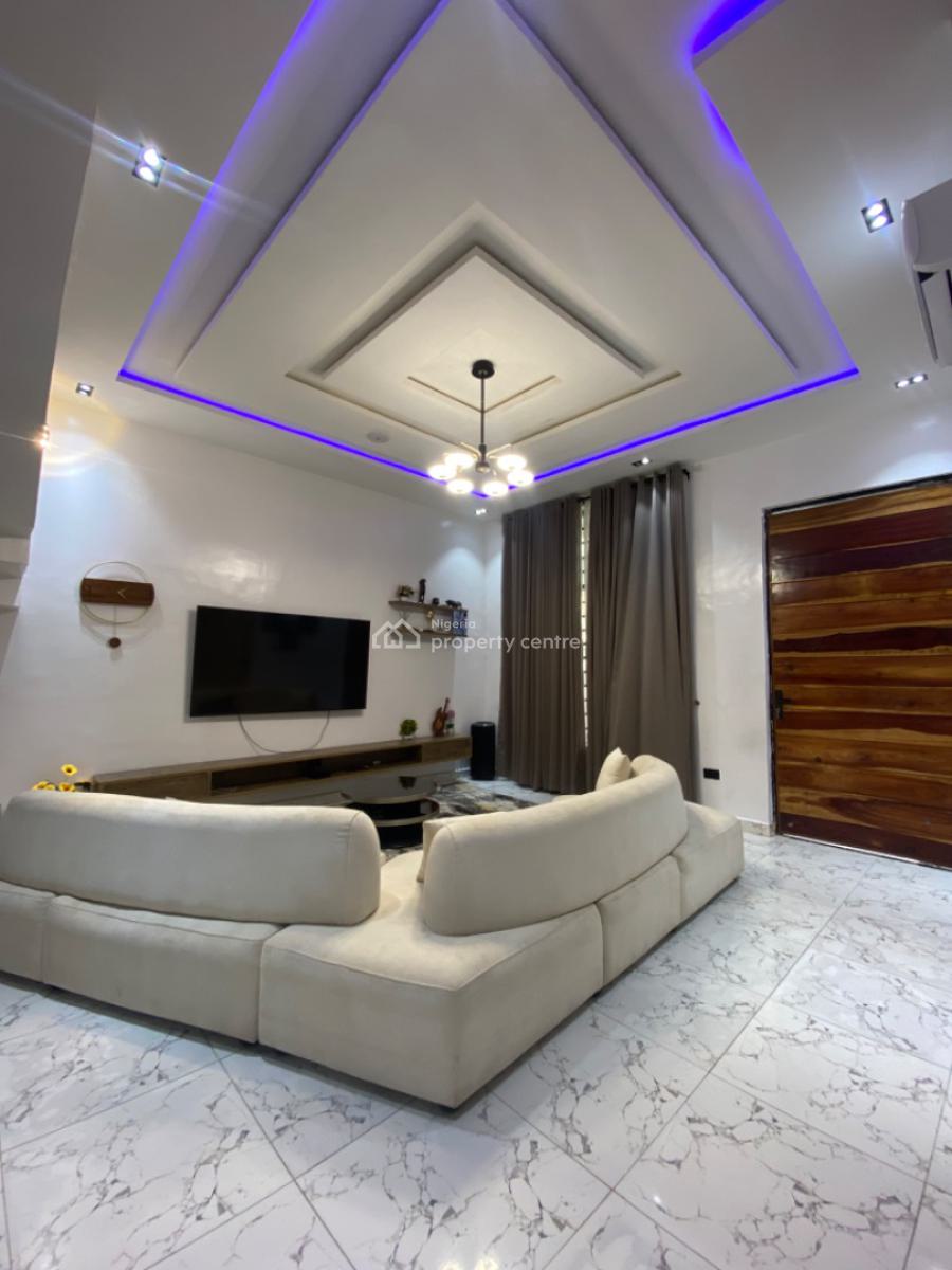 4bedroom Semi Detached Duplex with Bq, in a Well Secured Estate, Sangotedo, Ajah, Lagos, Detached Duplex for Sale
