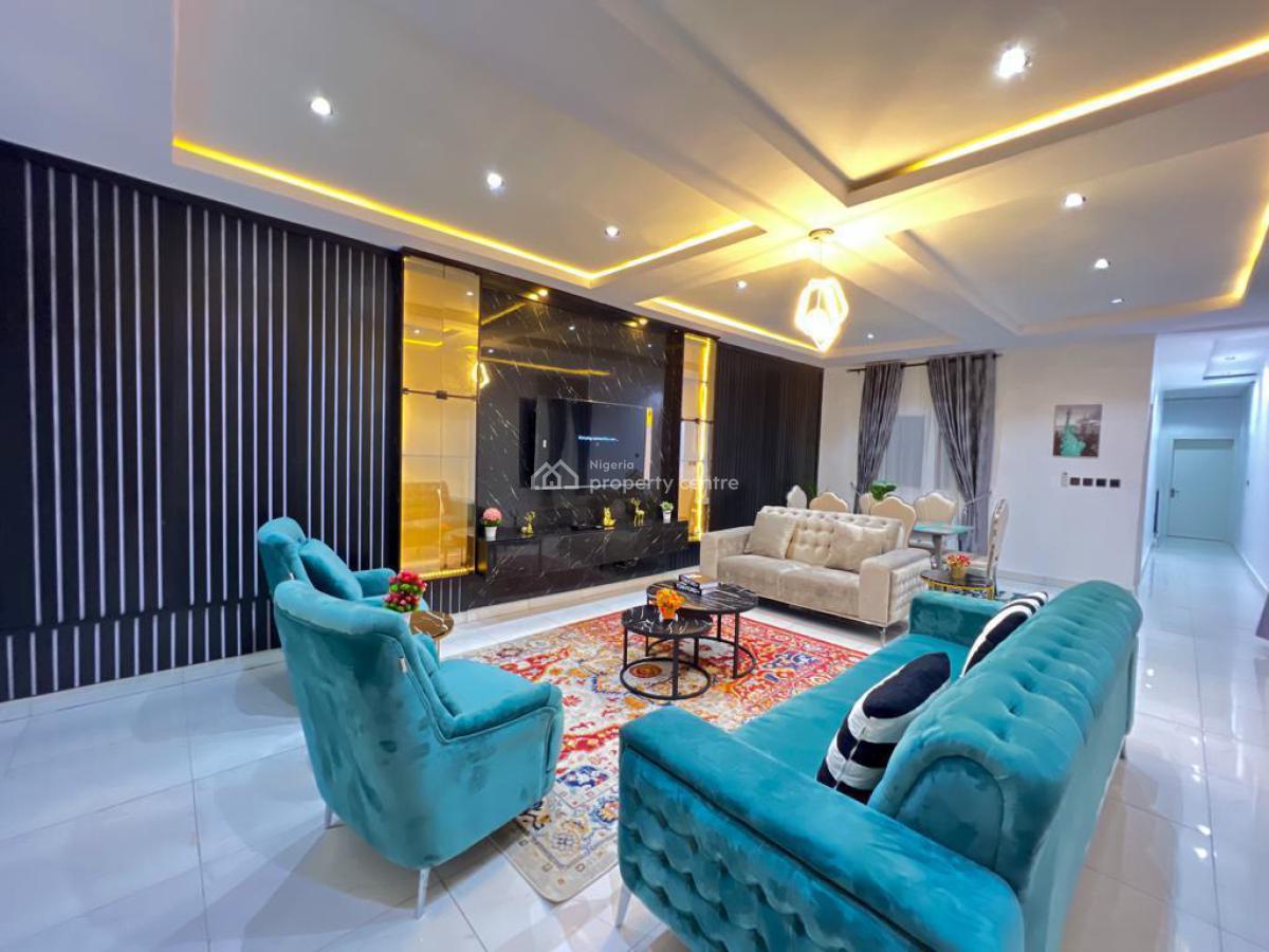 Brand New 4 Bedroom Self Compound, Palm Estate, Ajah, Lekki, Lagos, Flat / Apartment Short Let