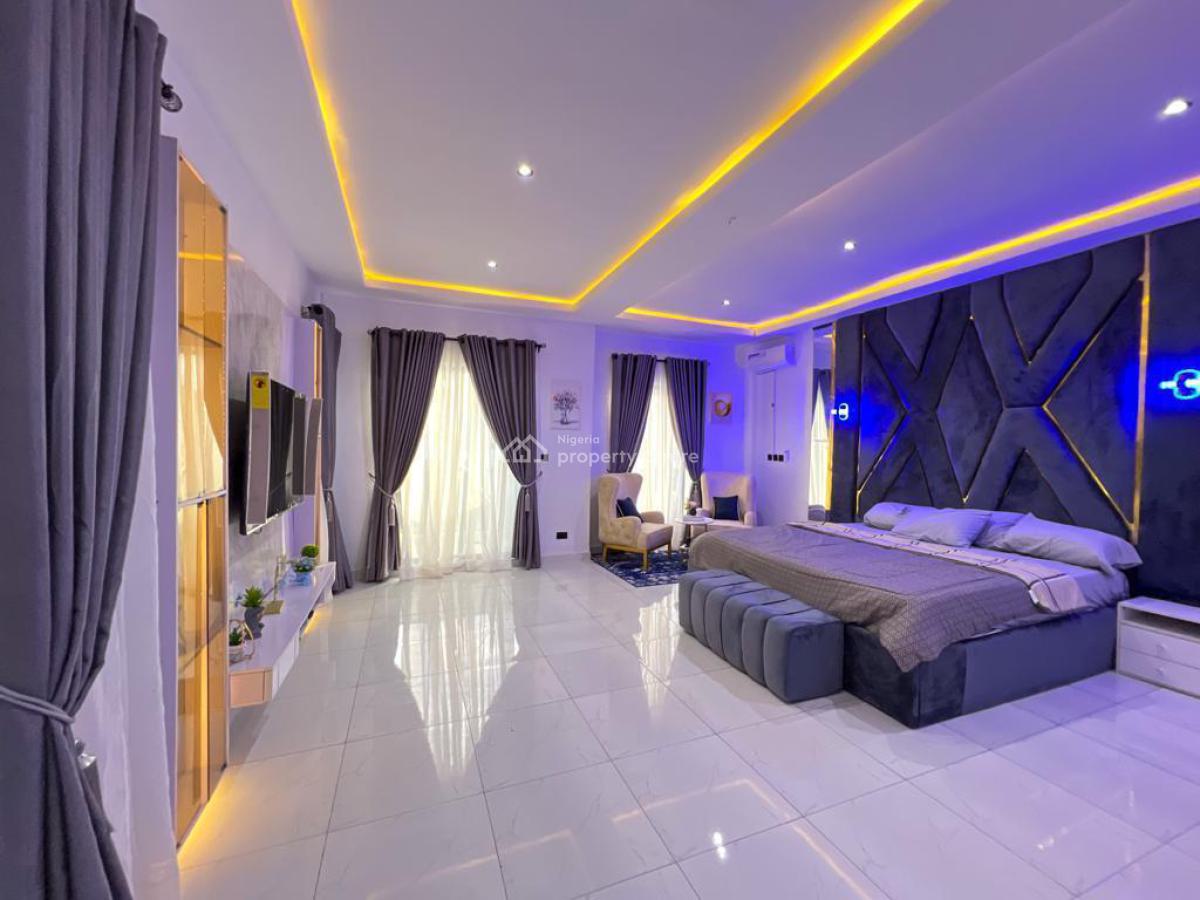 Brand New 4 Bedroom Self Compound, Palm Estate, Ajah, Lekki, Lagos, Flat / Apartment Short Let