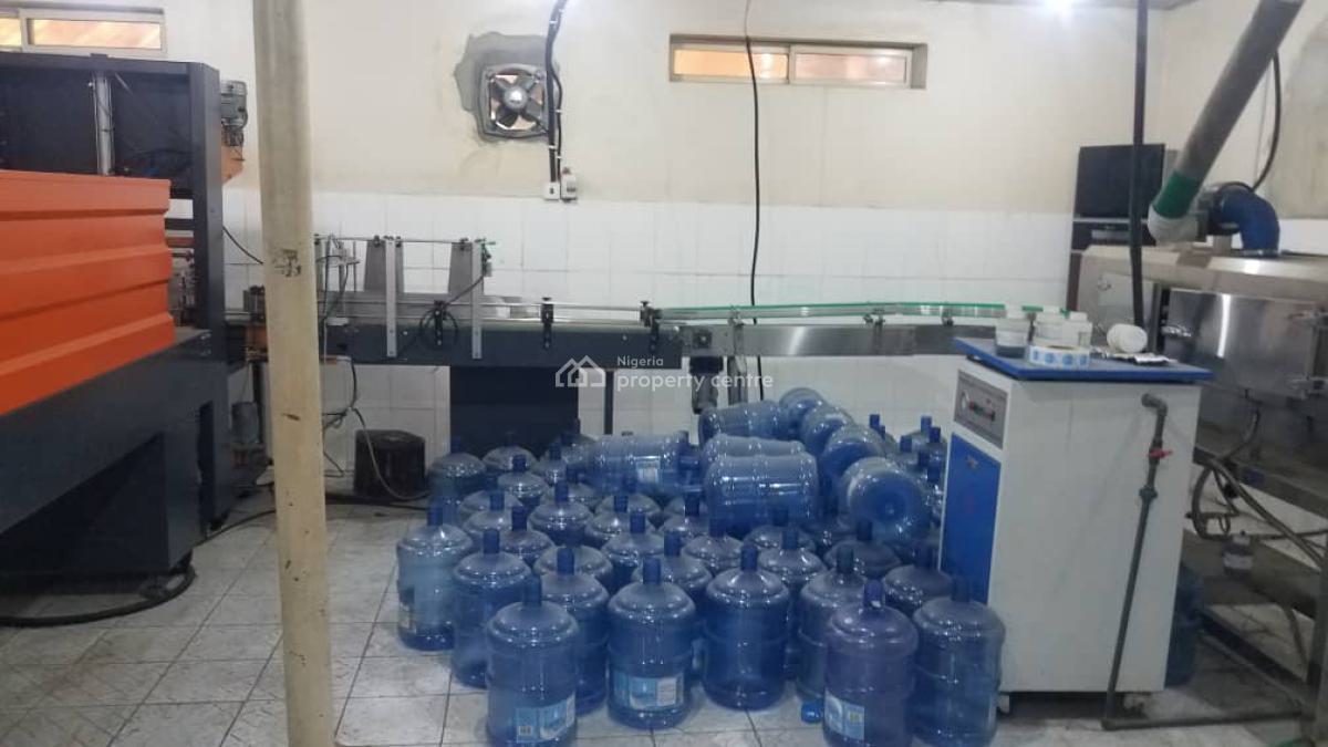 Bottle Water Factory Sitting on 671sqm2 Facing Major Road, Badore, Ajah, Lagos, Factory for Sale
