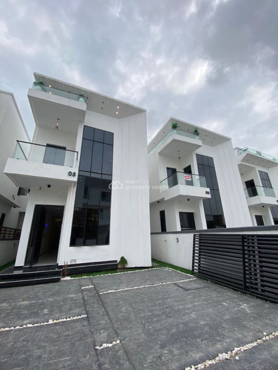 5 Bedroom Fully Detached Duplex with Swimming Pool , and Bq, Chevron, Lekki, Lagos, Detached Duplex for Sale