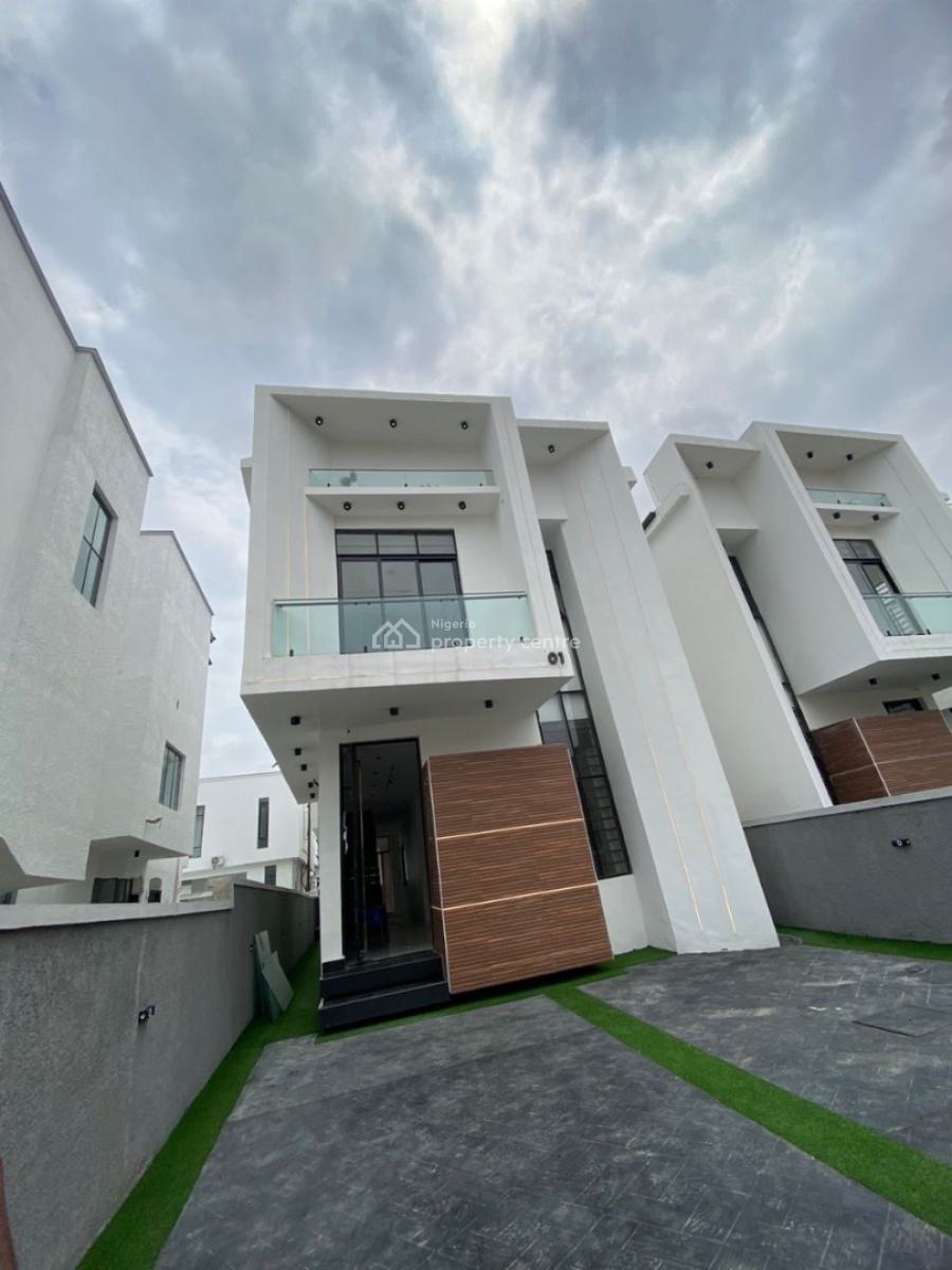 5 Bedroom Fully Detached Duplex with Swimming Pool , and Bq, Chevron, Lekki, Lagos, Detached Duplex for Sale