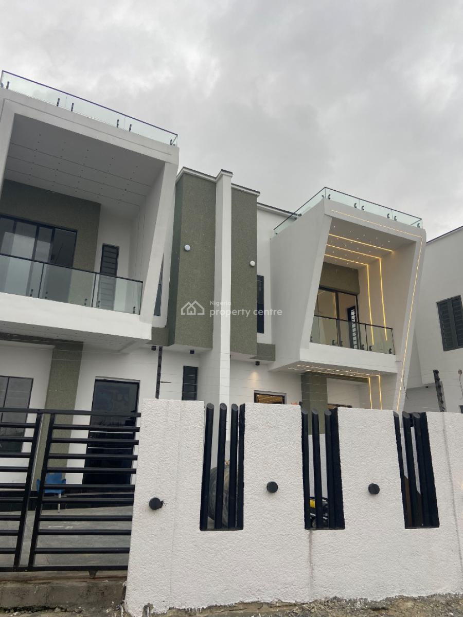 Newly Built 4 Bedroom Semi Detached Duplex + Bq, Lekki Palm City, Ajah, Lagos, Semi-detached Duplex for Sale