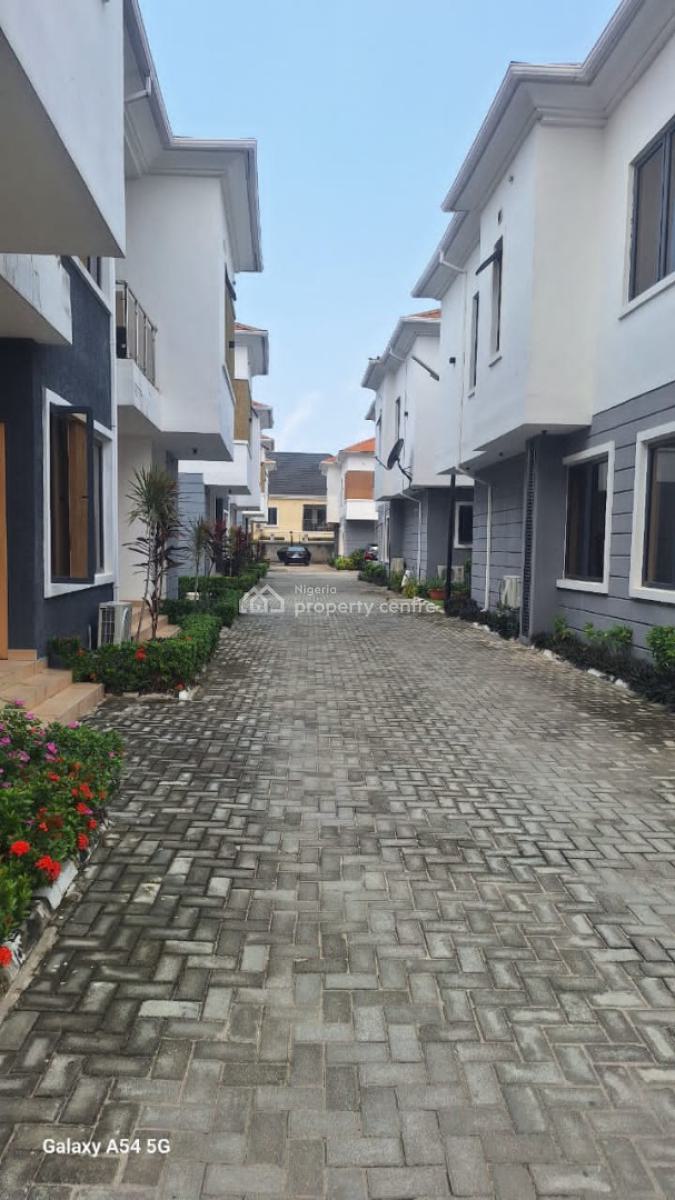 Luxury Brand New 3 Bedroom Terrace Duplex with Bq, Bakare Estate, Agungi, Lekki, Lagos, Terraced Duplex for Rent