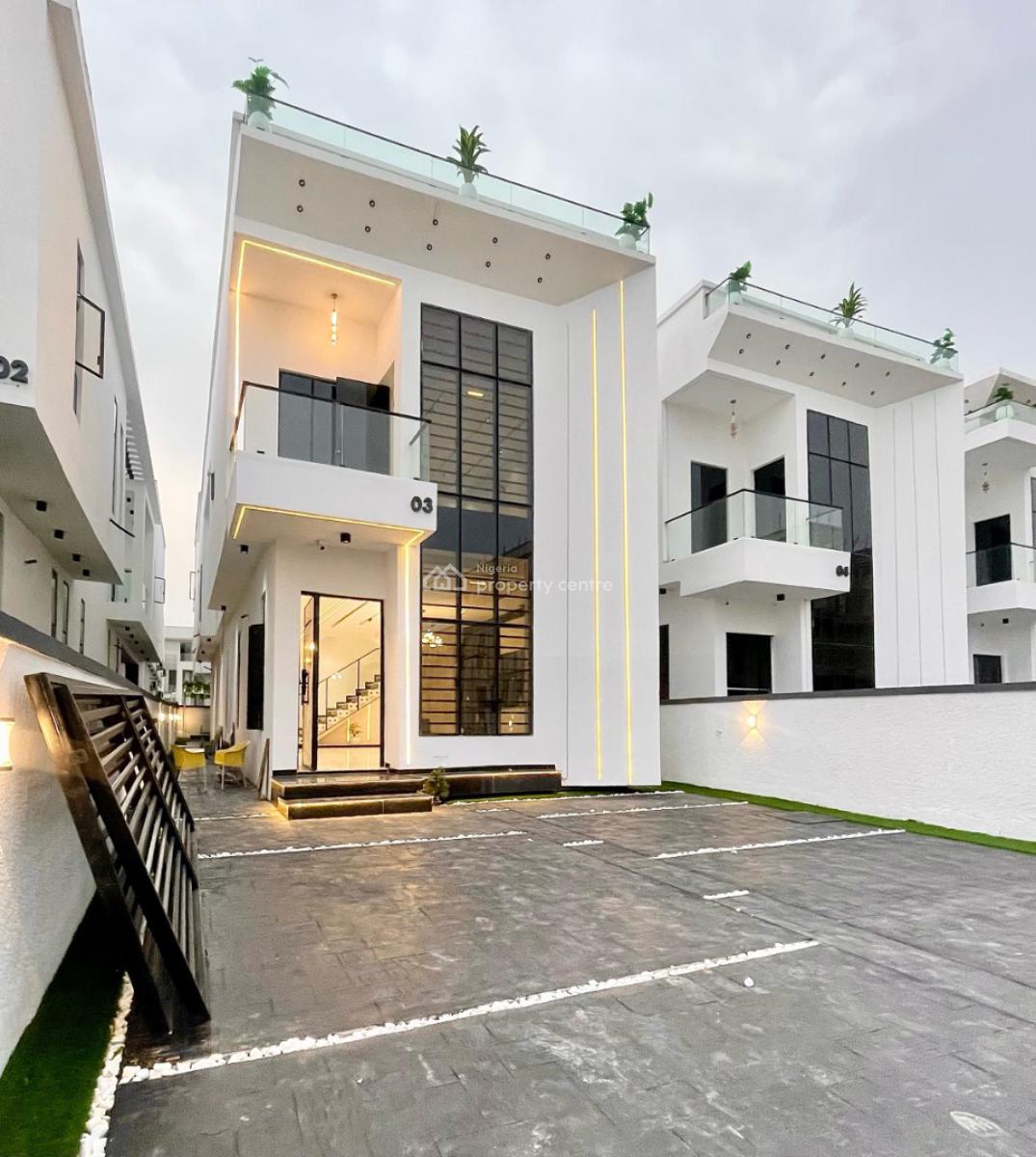 Gorgeously Built 5 Bedroom Detached Duplex with Swimming Pool and Bq, Chevron, Lekki, Lagos, Detached Duplex for Sale