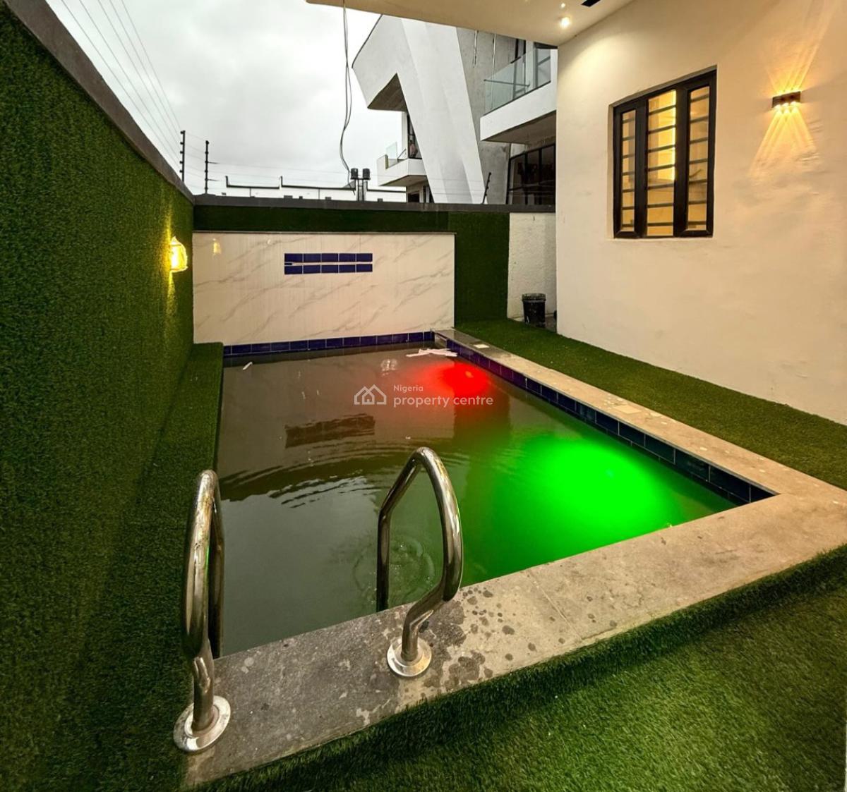 Contemporary 4 Bedroom Fully Detached Duplex with Swimming Pool, Ajah, Lagos, Detached Duplex for Rent